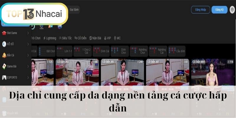 Địa chỉ cung cấp đa dạng nền tảng cá cược hấp dẫn