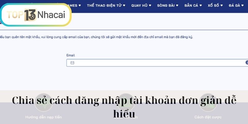 Chia sẻ cách đăng nhập tài khoản đơn giản dễ hiểu