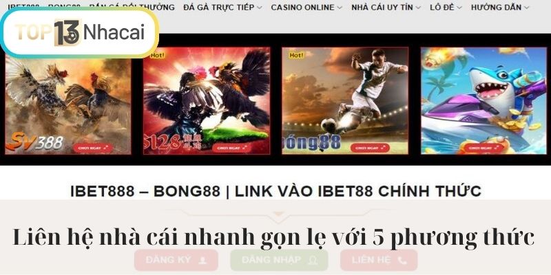 Liên hệ nhà cái nhanh gọn lẹ với 5 phương thức