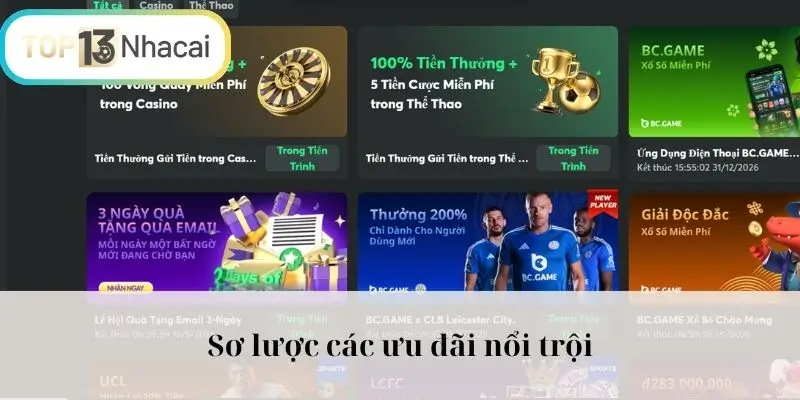 Sơ lược các ưu đãi nổi trội