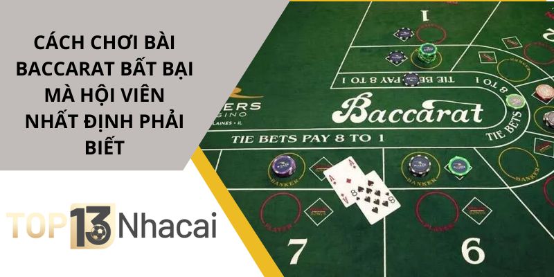Cách chơi bài Baccarat
