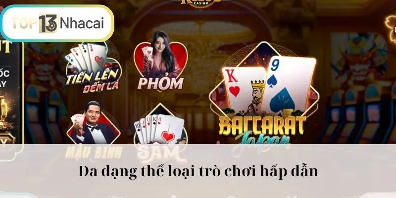 Đa dạng thể loại trò chơi