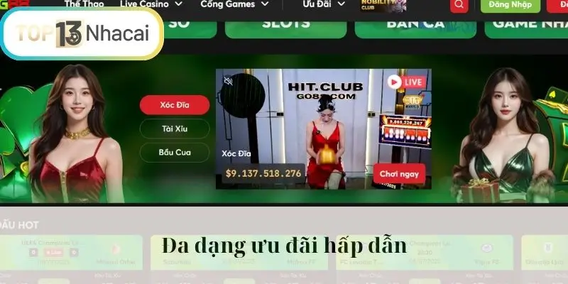 Đa dạng ưu đãi hấp dẫn